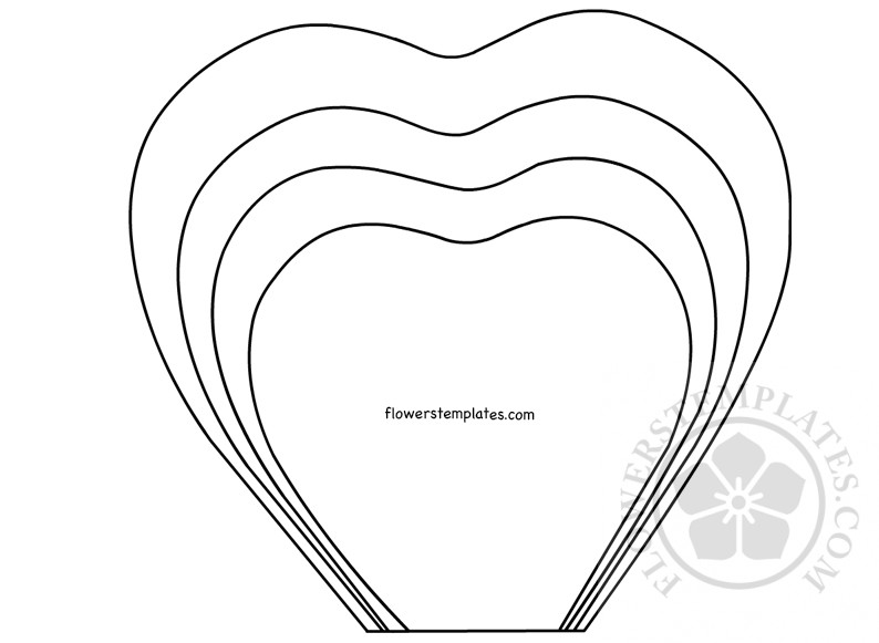 Paper rose printable template Flowers Templates
