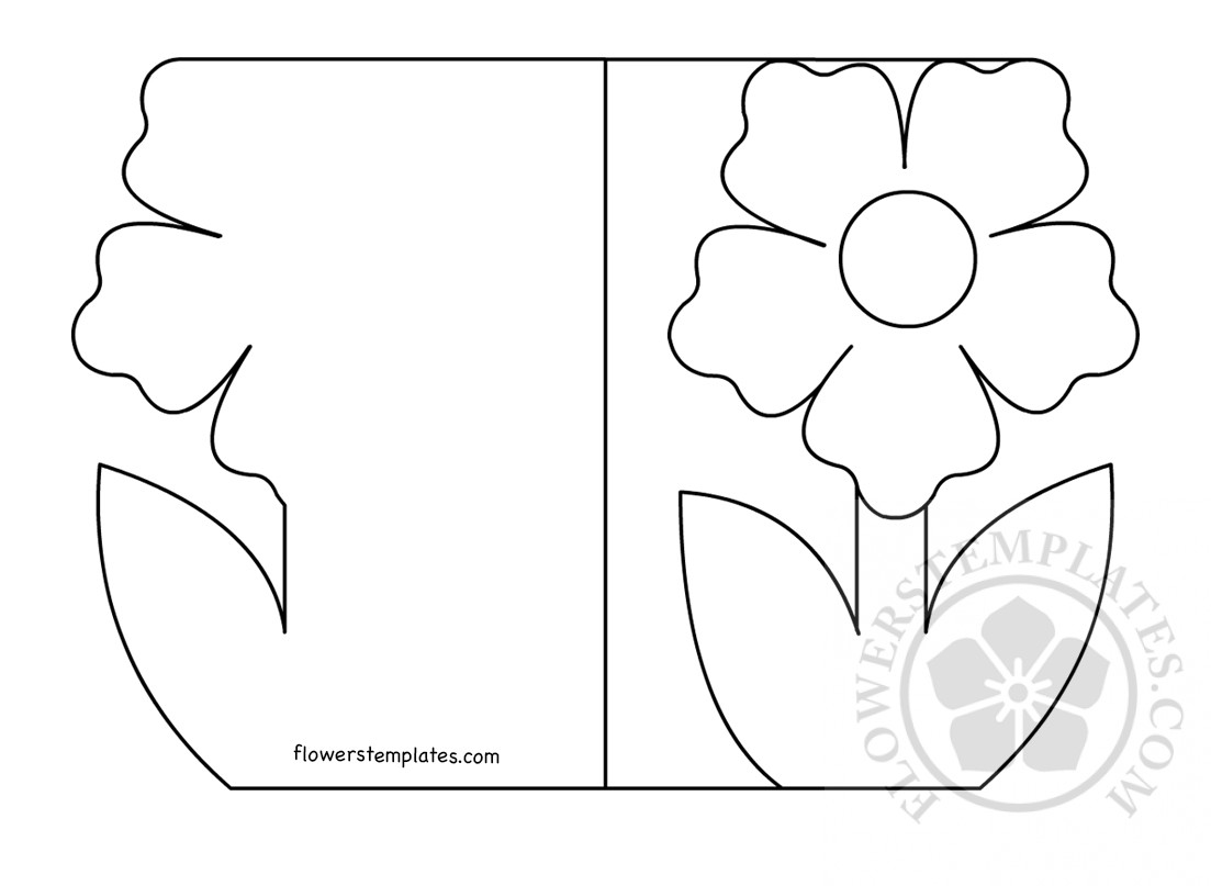 flower-shaped-card2 – Flowers Templates