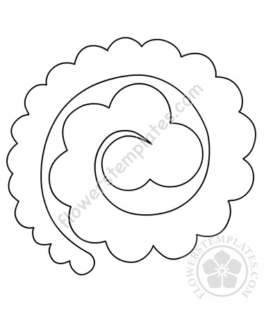 Download rolled-rose - Flowers Templates